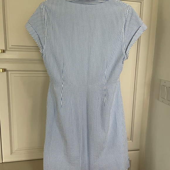 NWT Vineyard Vines Cotton Seersucker Dress 10 Sporty & Cool! - Picture 5 of 9